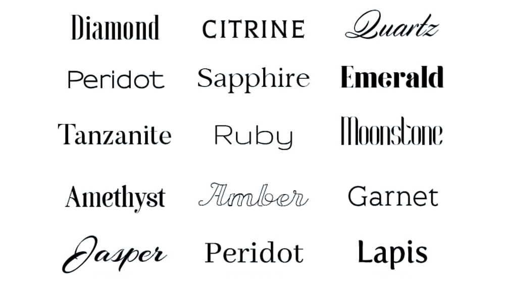 Elegant & Filigrane Schriften Beispiel