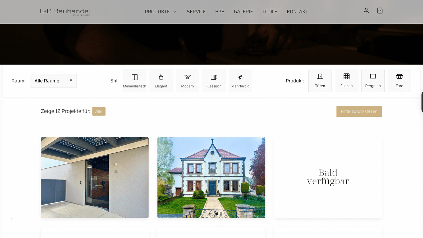 Gallery with Filter