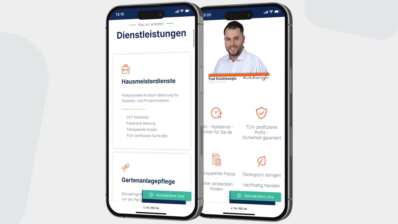HK 360 — Über Uns & Trust-Signale