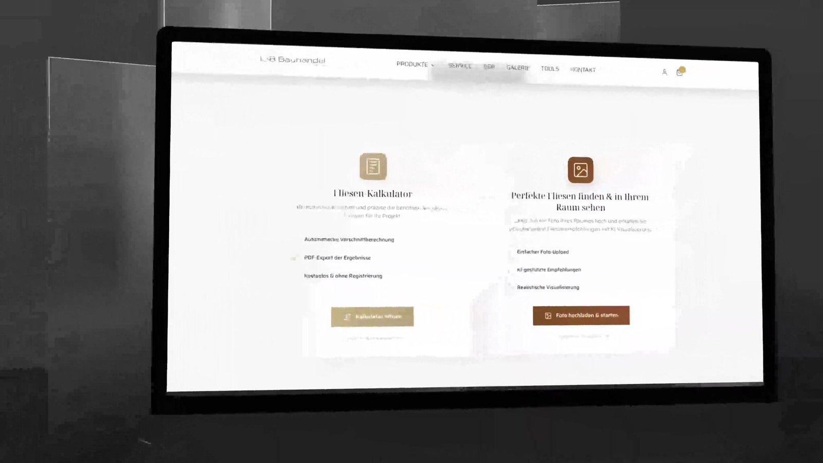 L+B Bauhandel GmbH — Fliesen-Kalkulator & Visualisierung