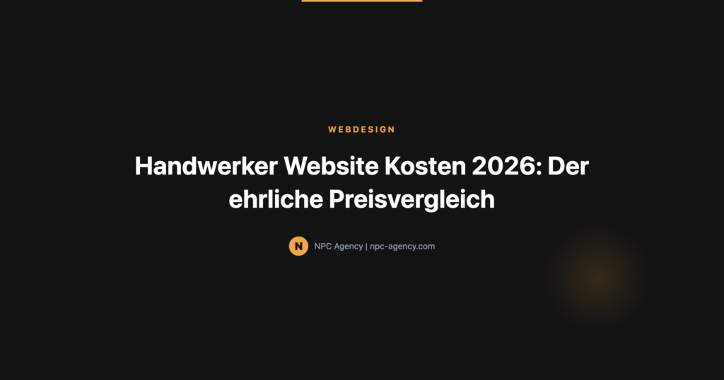 Featured Image: handwerker website kosten